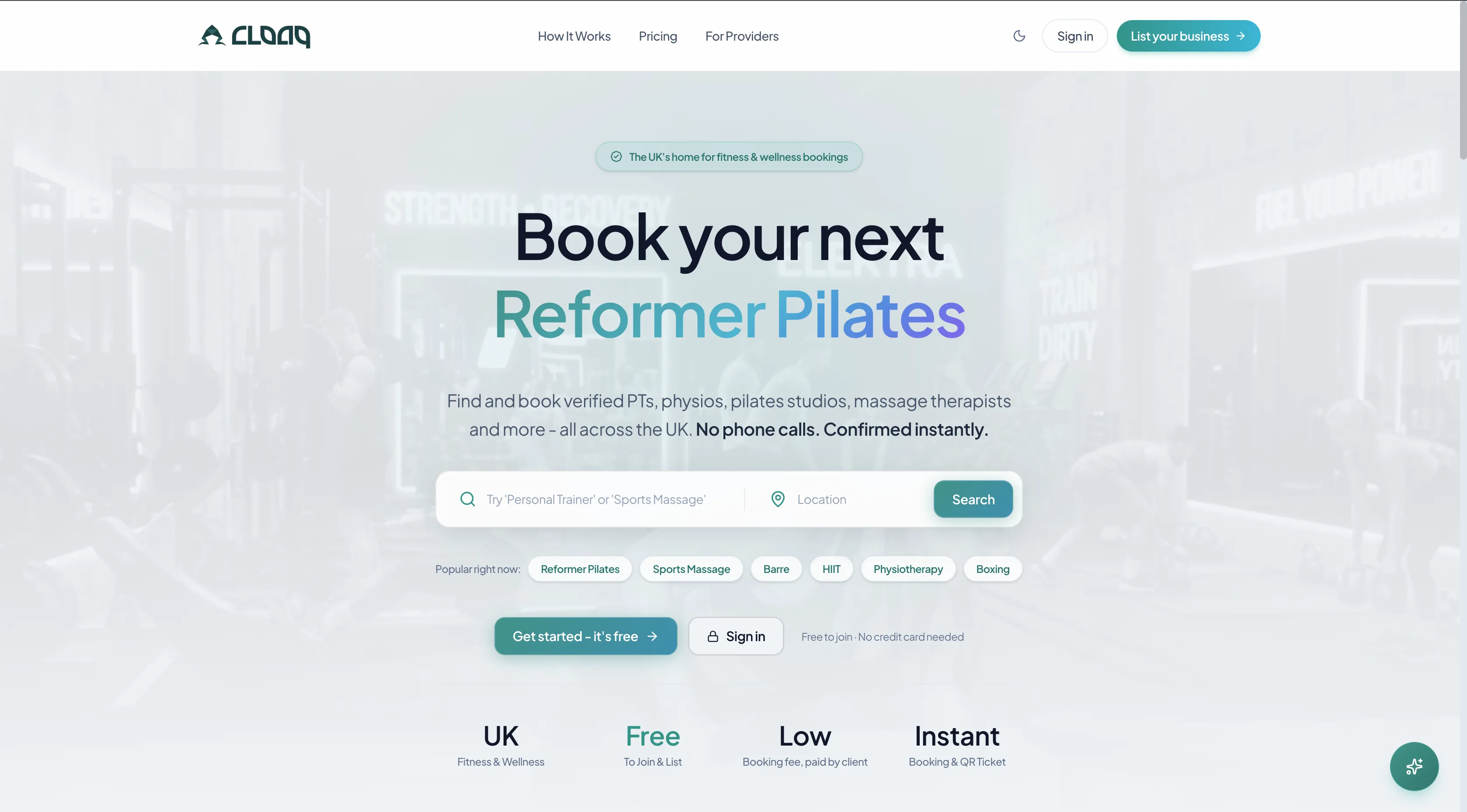 Cloaq app screenshot
